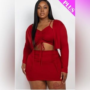 Plus Size Cami Top & Shorts Set